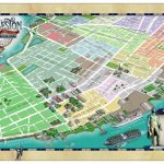 Charleston Historic District Illustrated Map   Map Gallery   Cartotalk   Printable Map Of Charleston Sc Historic District