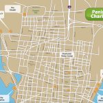Charleston Tourist Map And Travel Information | Download Free   Printable Map Of Charleston Sc Historic District
