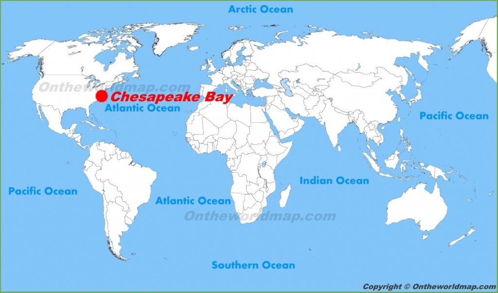 Chesapeake Bay Maps | Maps Of Chesapeake Bay - Printable Map Of Chesapeake Bay