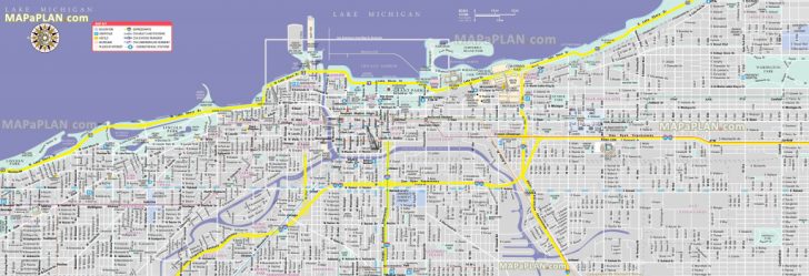 Printable Map Of Downtown Chicago Streets