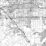 Chino, California   Area Map   Light | Hebstreits Sketches   Chino California Map