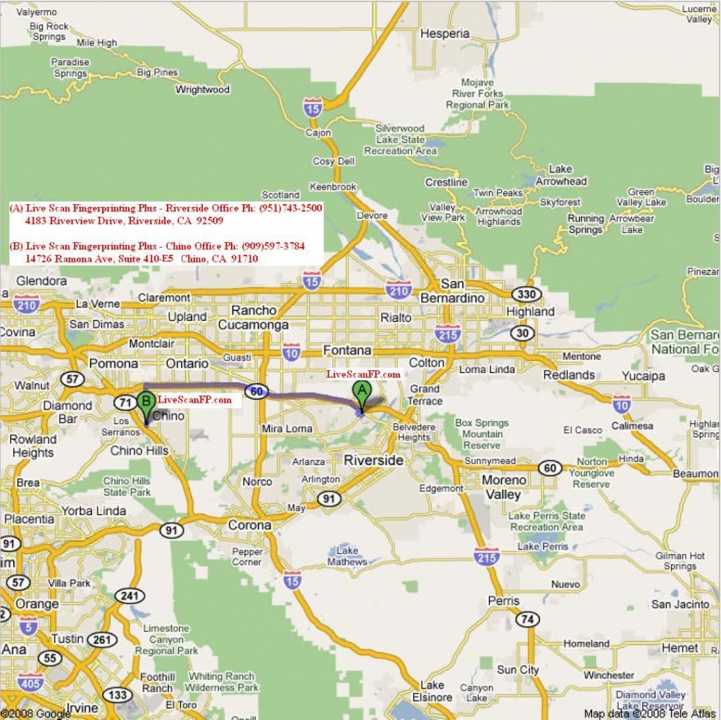 Chino California Map Free Printable Maps