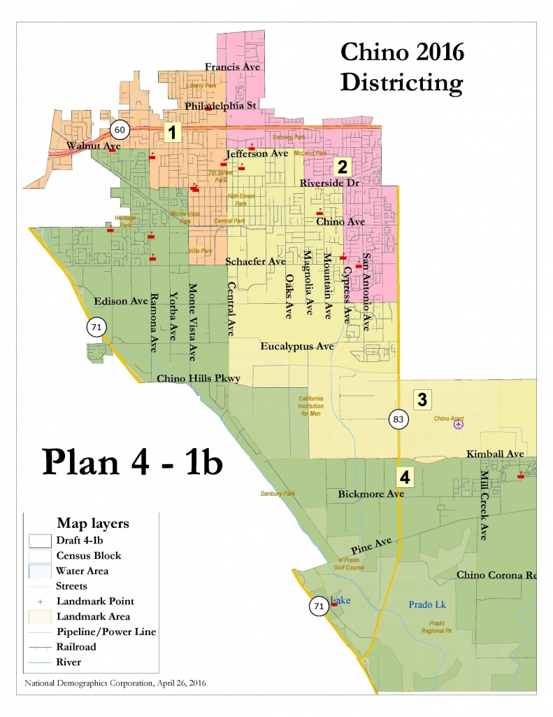 Chino Divides City Into Voting Districts In Initial Vote – Daily - Chino California Map