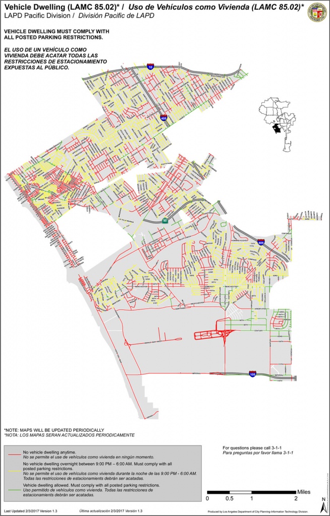 City Cleans Up Homeless Parking Map | The Argonaut Newsweekly - Map Of Venice California Area