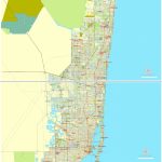 City Map Miami Vector Urban Plan Adobe Pdf Editable Street Map   Coral Beach Florida Map