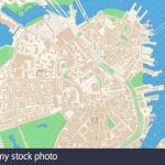 City Of Boston Map Stock Photos & City Of Boston Map Stock Images   Printable Map Of Downtown Boston