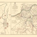 Civil War Map   Bowling Green Defenses & Approaches 1895   Printable Map Of Bowling Green Ky