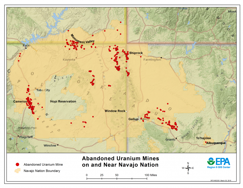 Cleaning Up Abandoned Uranium Mines | Navajo Nation: Cleaning Up - Map Of Abandoned Mines In California