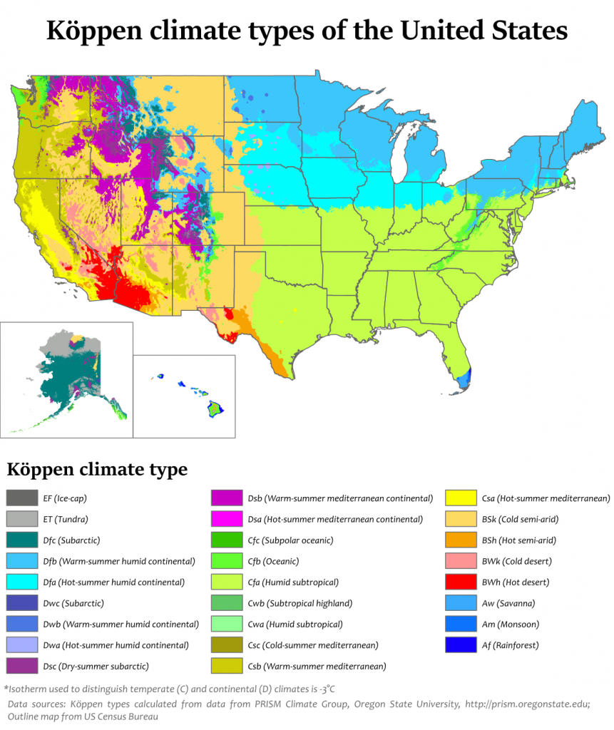 Climate Of The United States - Wikipedia - Florida Humidity Map