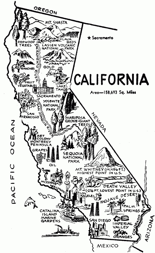Clipart Map Of California &amp;amp; Clip Art Images #25107 - Clipartimage - Free California Map