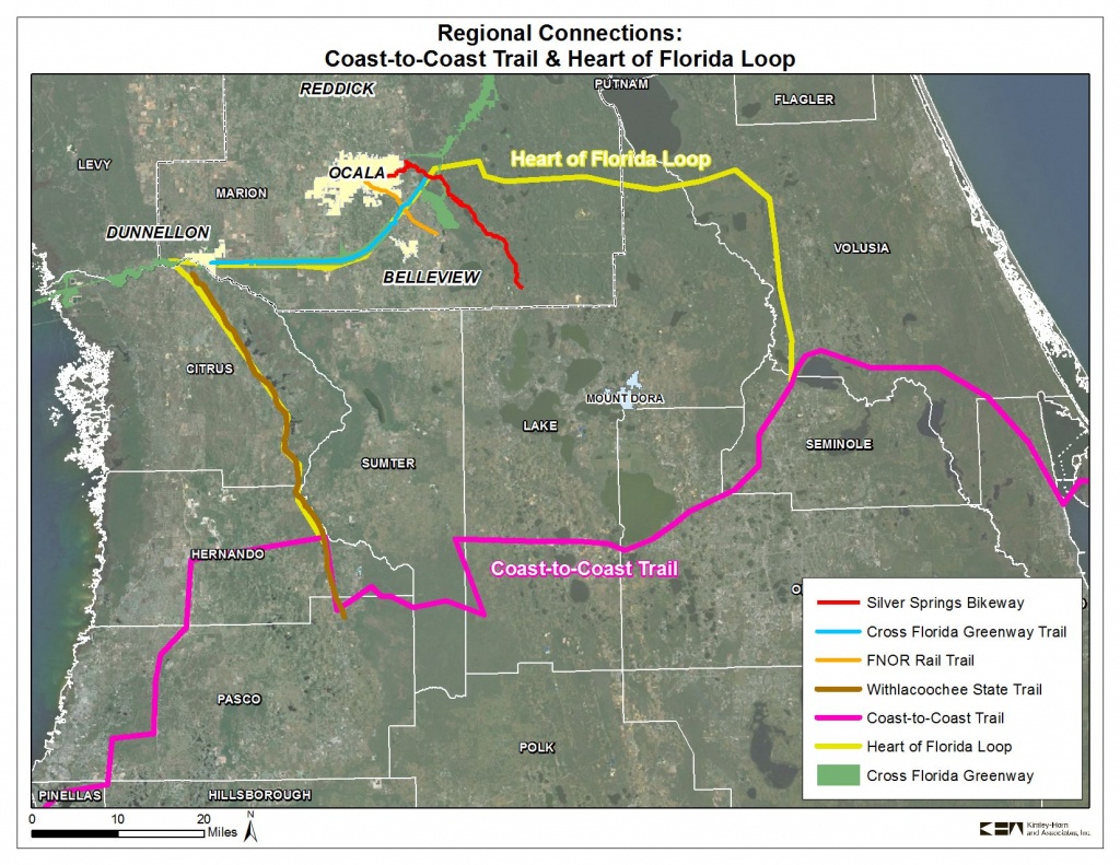 Coast To Coast Trail And Heart Of Florida Loop | 2035 Bicycle And - Florida Bicycle Trails Map