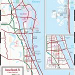 Cocoa Beach & Florida Space Coast Map   Coco Beach Florida Map