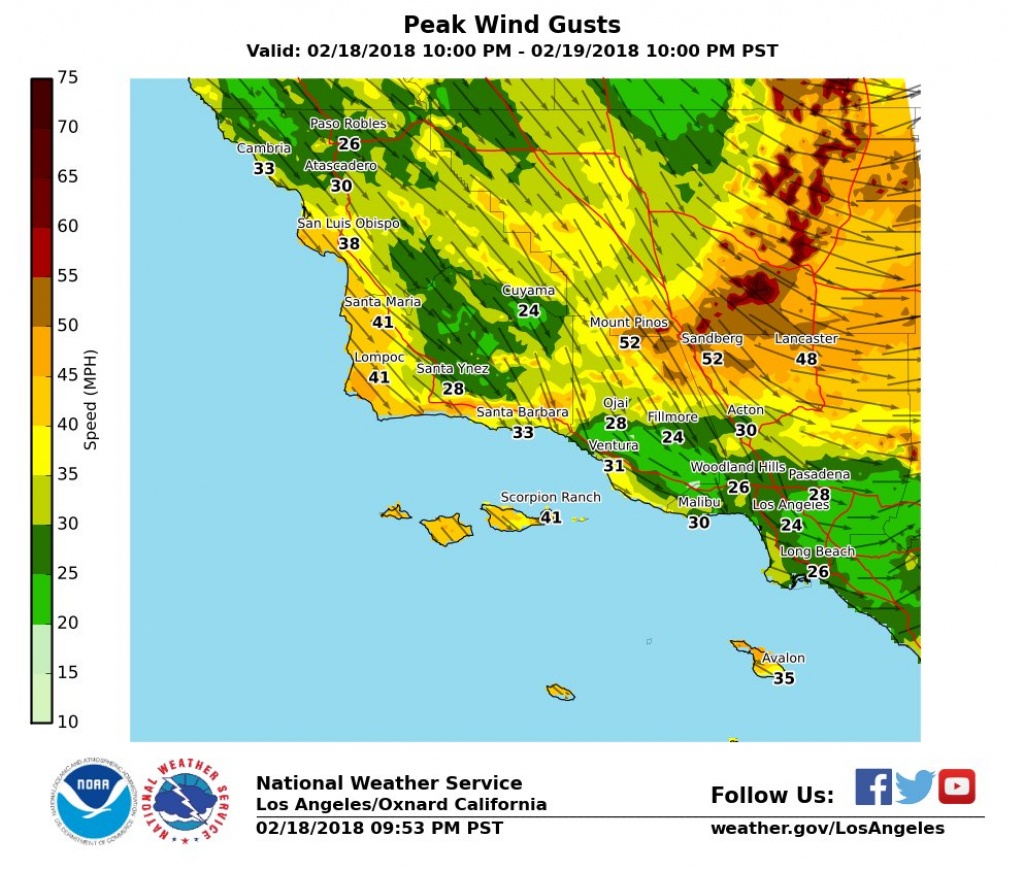 Cold, Windy Storm Could Drop Southern California Snow Levels To - California Snow Map