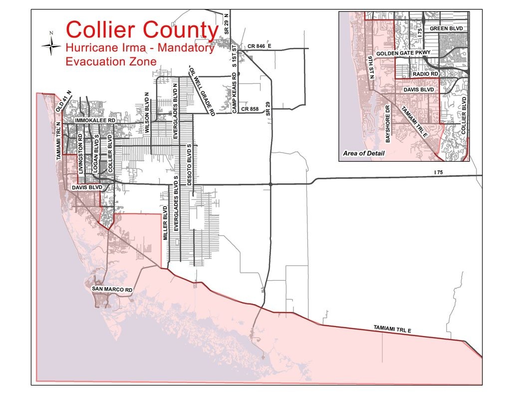 Collier County Evacuation Update | Coastal Breeze News - Lely Florida Map