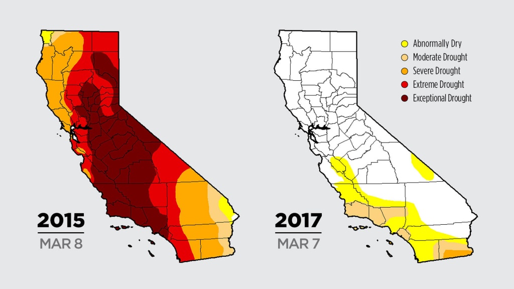 Color Me Dry: Drought Maps Blend Art And Science -- But No Politics - California Drought 2017 Map