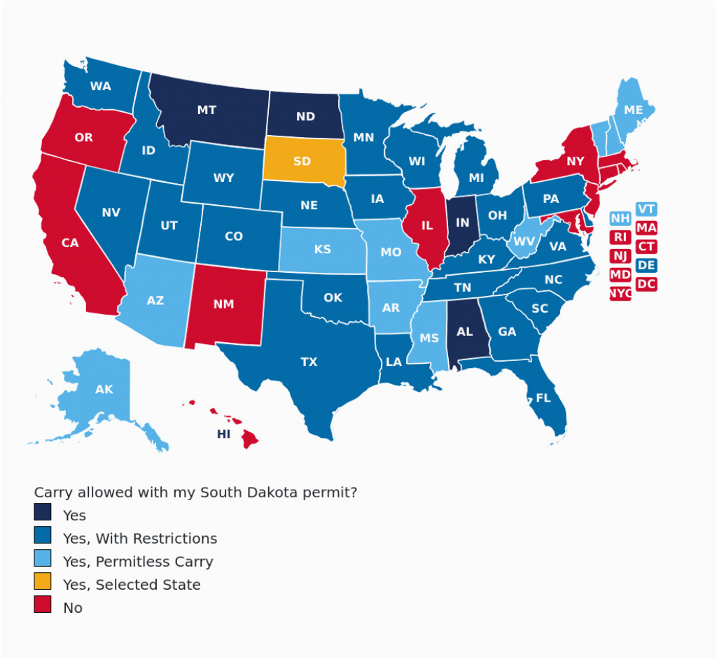 Colorado Concealed Carry Reciprocity Map South Dakota Concealed - Florida Concealed Carry Reciprocity Map