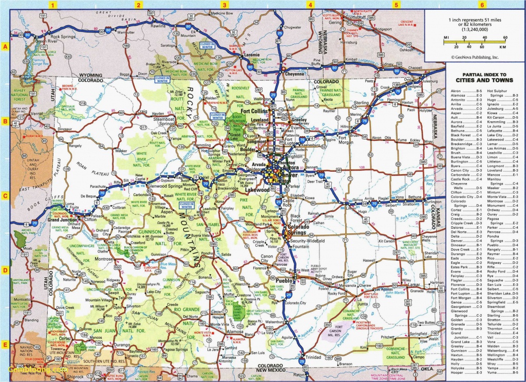 Colorado Road Map Printable | Secretmuseum - Printable Road Maps