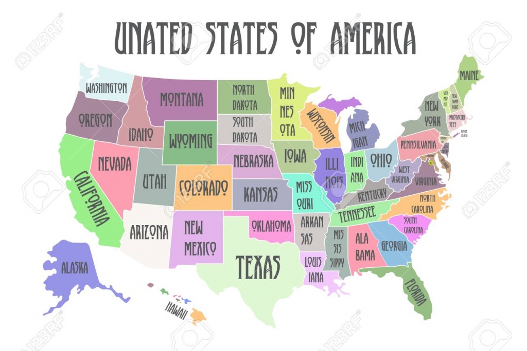 Printable Map Of The United States With State Names | Free Printable Maps