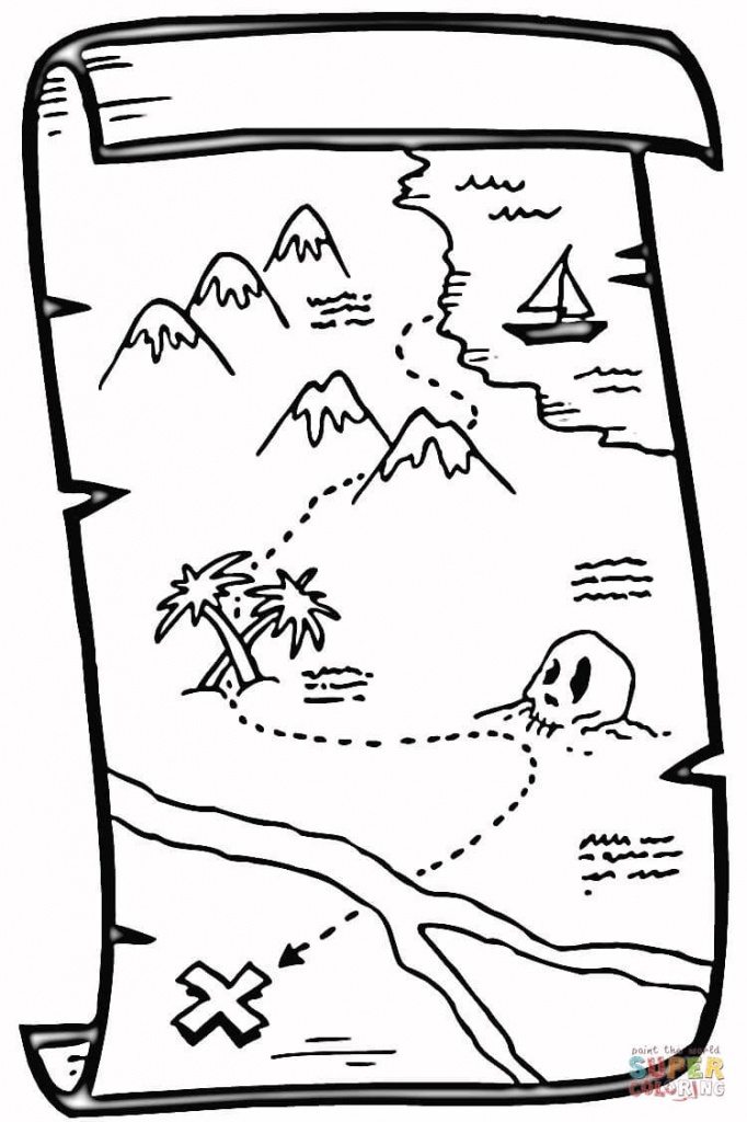 Coloring: 56 Outstanding Printable Treasure Map. Printable Pirate - Printable Treasure Map Template