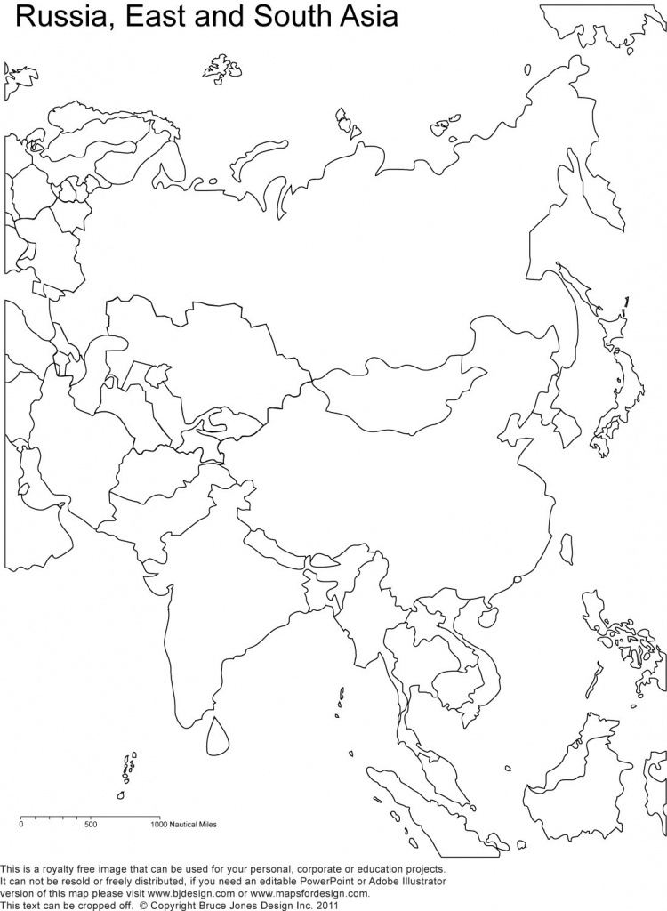 Coloring Maps Of Asia Blank Map Countries Update Printable With At - Asia Outline Map Printable