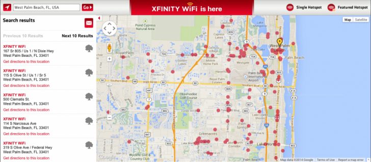 Comcast Service Area Map Florida