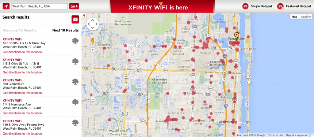 Comcast Turns On Xfinity Wifi Hotspots In Florida | Business Wire - Comcast Service Area Map Florida