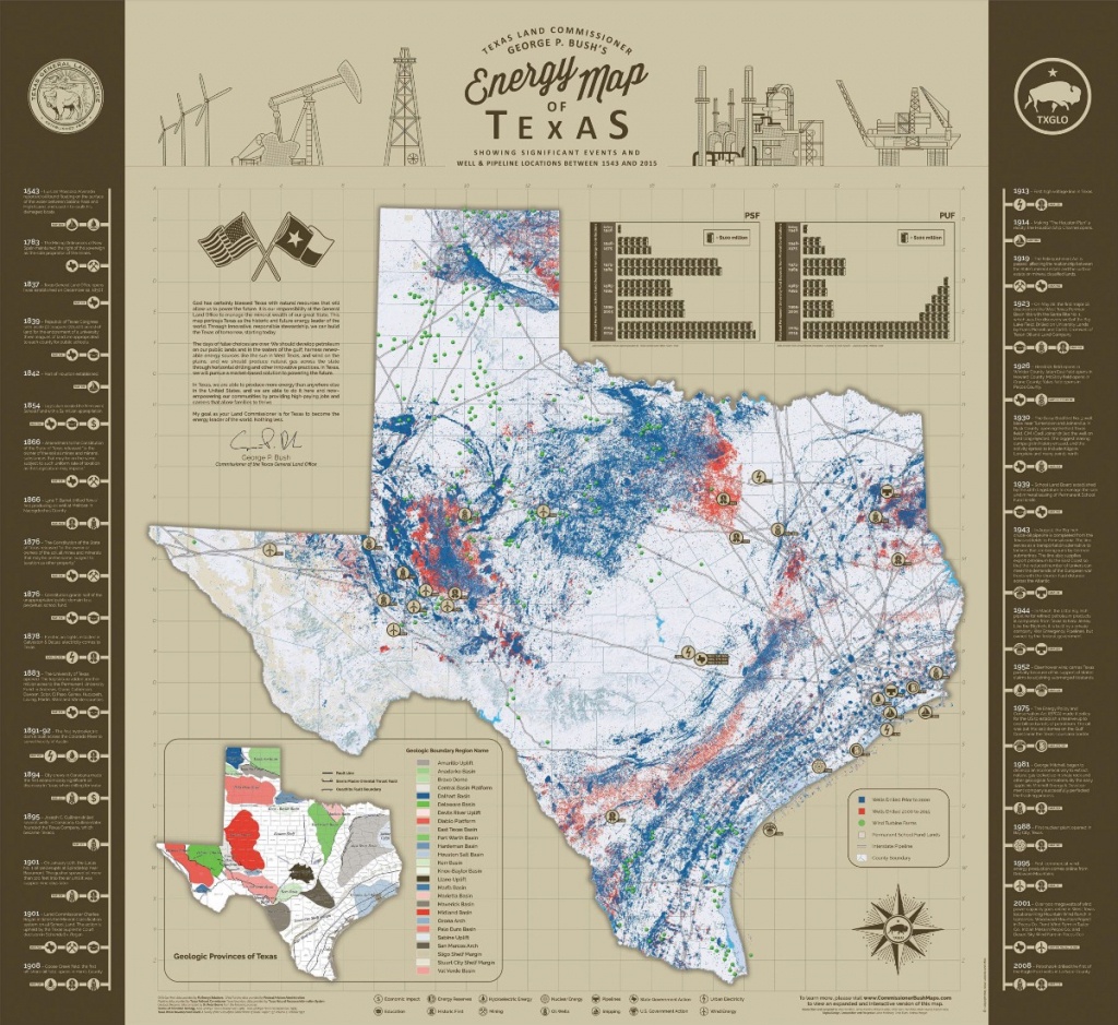 Commissioner Bush Follows Long Standing Tradition Of Mapping Texas - Texas Land Map