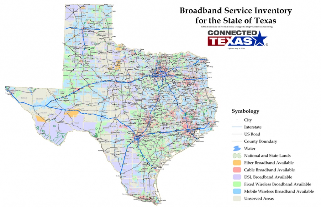 Commissioner Staples Releases Statewide Map To Identify Broadband - Texas Fiber Optic Map