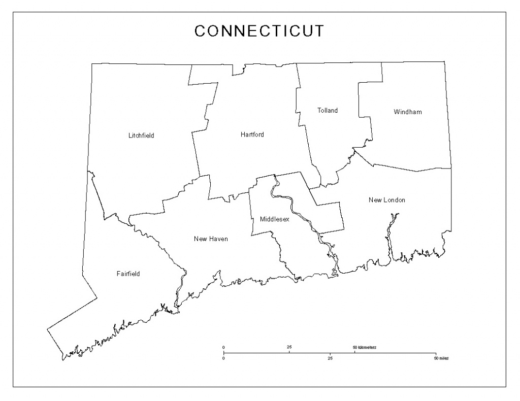 Connecticut Labeled Map - Printable Map Of Connecticut