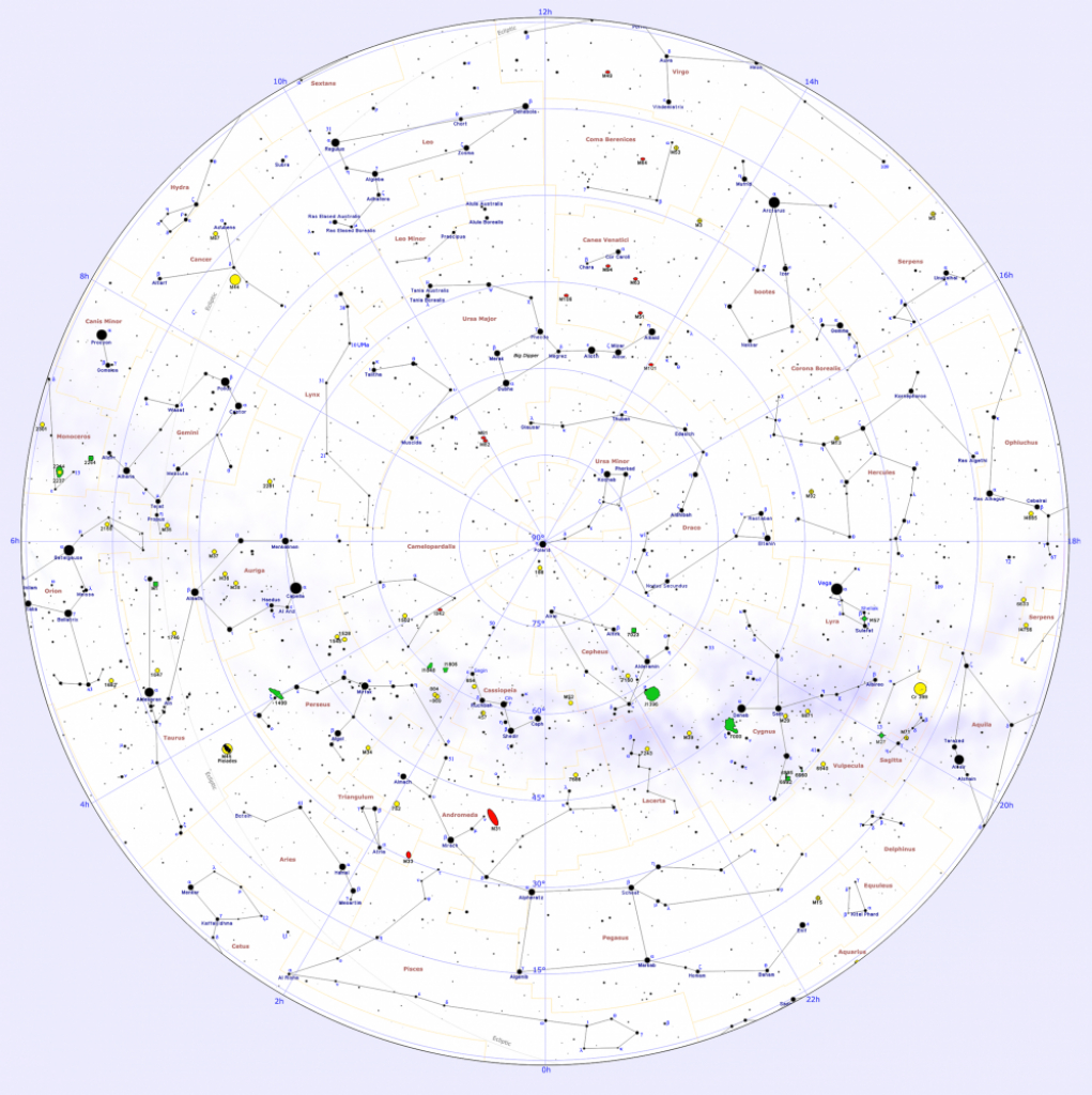 Printable Constellation Map