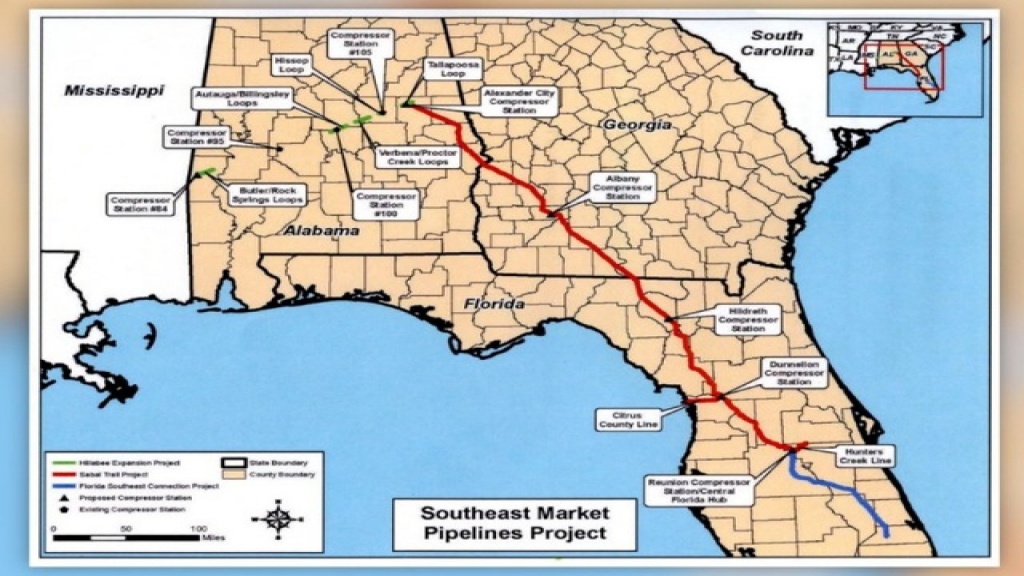 Controversial $3.2 Billion Sabal Trail Natural Gas Pipeline On - Florida Gas Pipeline Map
