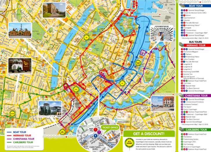 Copenhagen Maps Top Tourist Attractions Free Printable City Printable Tourist Map Of Copenhagen 2 728x526 