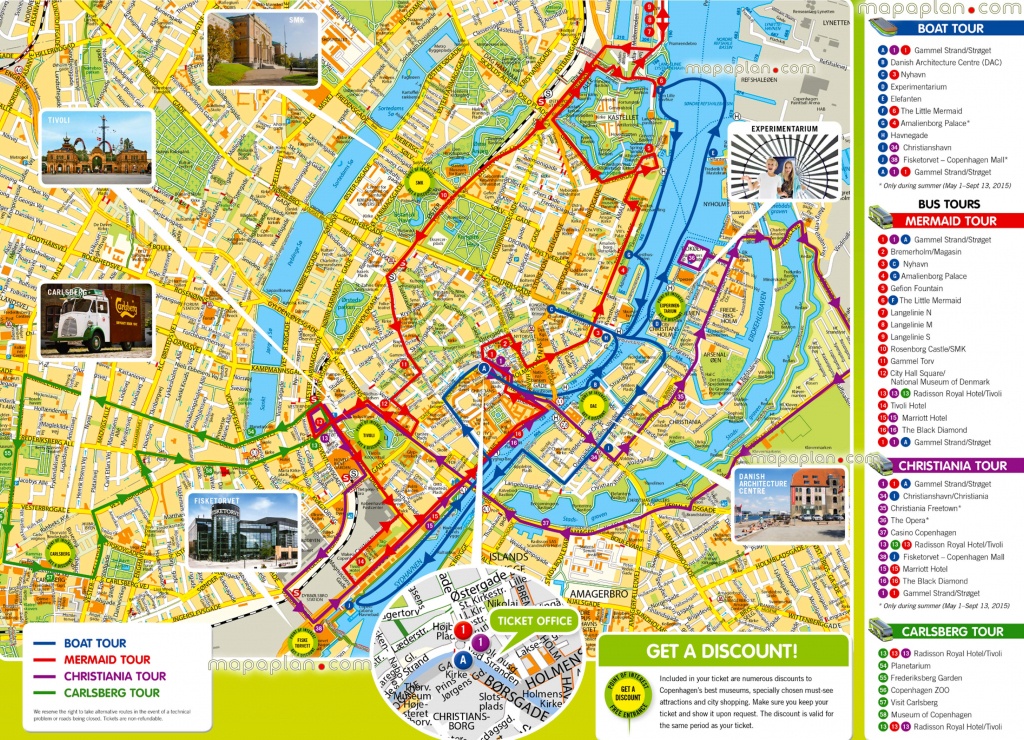 Printable Tourist Map Of Copenhagen Free Printable Maps