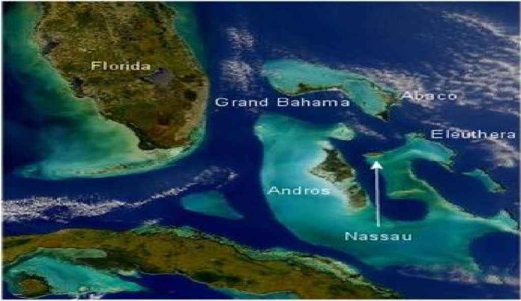 Coral Reefs In The Bahamas | Map Of The Bahamas Showing Florida And - Coral Reefs In Florida Map