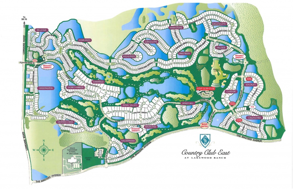 Country Club East Real Estate Lakewood Ranch Map Florida 