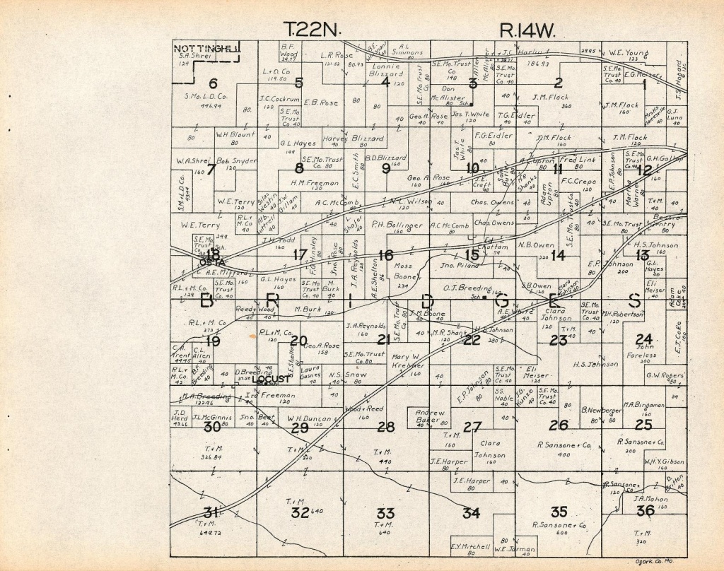 County Info Links - Texas County Mo Property Map