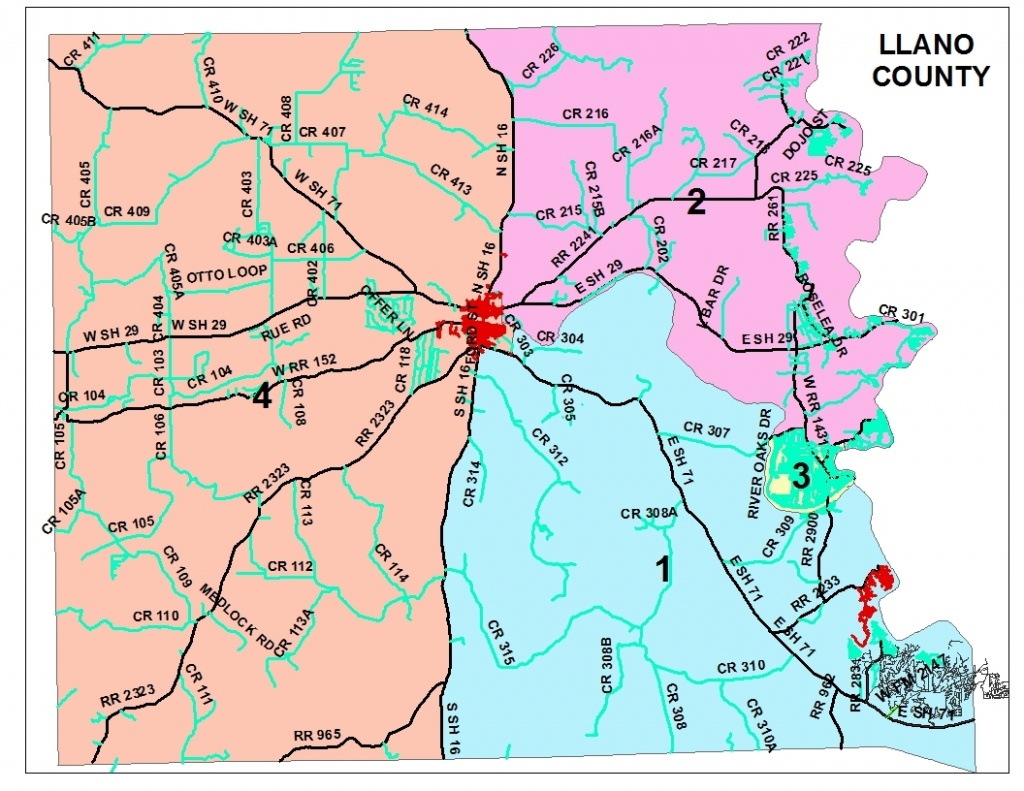 County Offices County Judge Commissioners Court County Attorney - Llano Texas Map