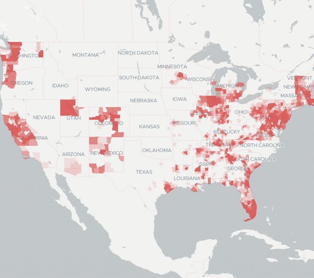 Coverage &amp;amp; Availability Map | Broadbandnow - Comcast Coverage Map California