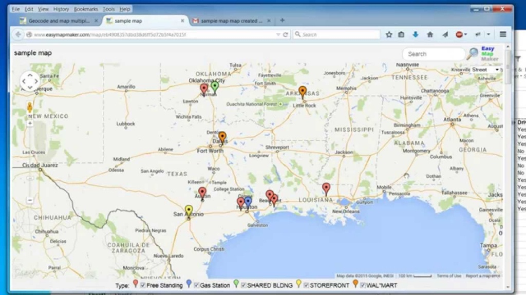 Create A Map: Easily Map Multiple Locations From Excel Data - Create Printable Map With Pins