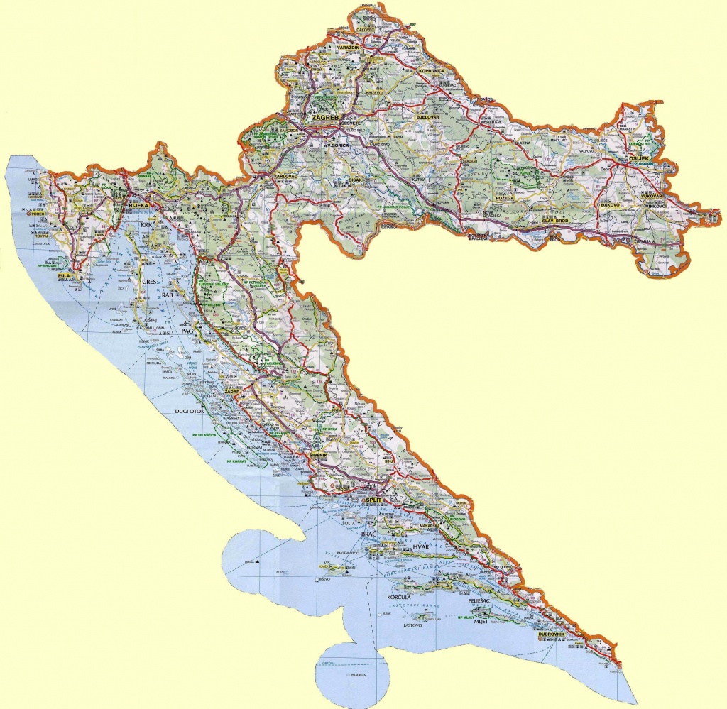 Croatia Maps | Printable Maps Of Croatia For Download - Printable Map Of Croatia
