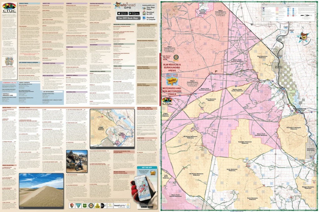 Ctuc Needles Ohv Map - California Trail Users Coalition - Avenza Maps - Blm Ohv Maps California