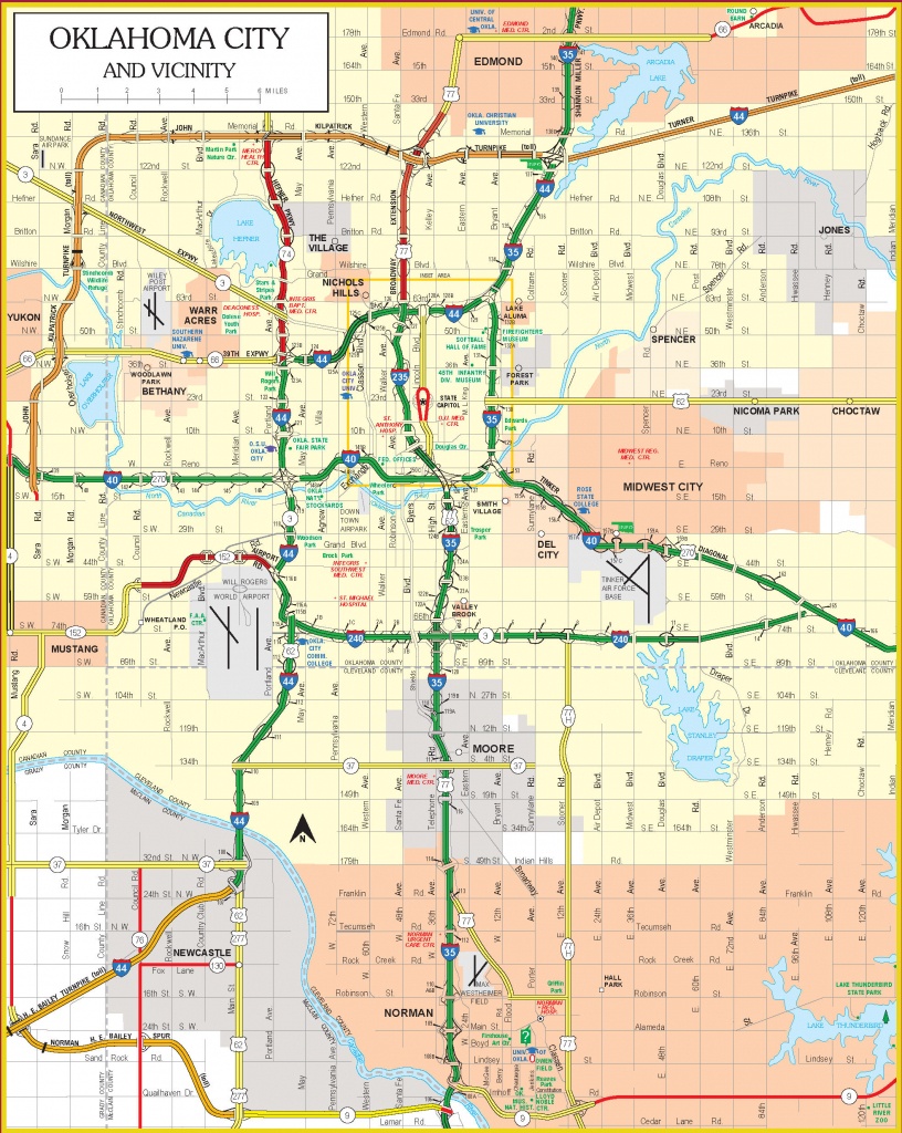 Highway Map Of Oklahoma 