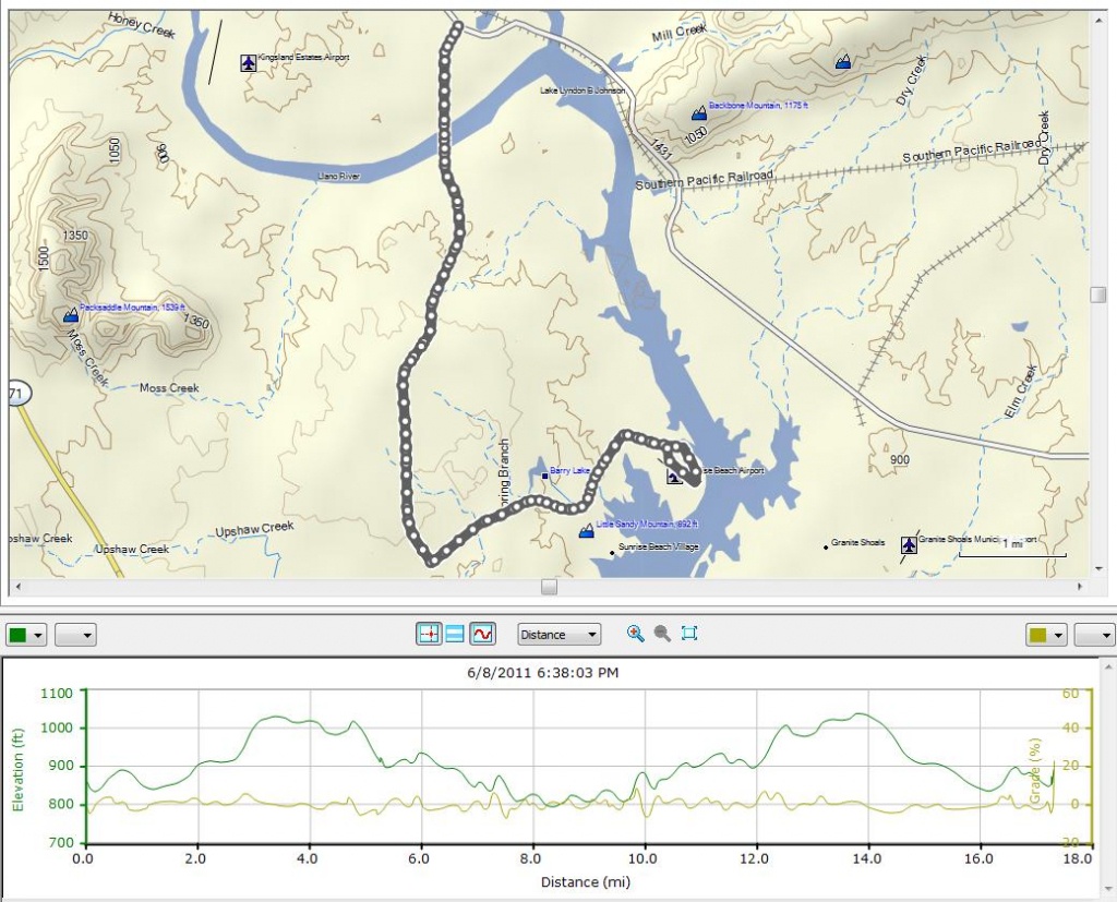 Cycling – Kingsland / Sunrise Beach Loop 6/8/2011 | Don Bynum&amp;#039;s Blog - Sunrise Beach Texas Map