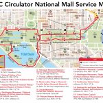 D.c. Circulator National Mall Route   Printable Map Of The National Mall Washington Dc