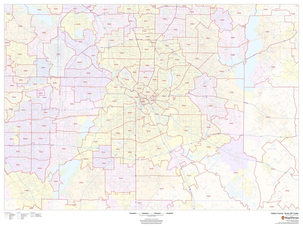 Dallas County Map, Texas Zip Codes - Texas Zip Code Map