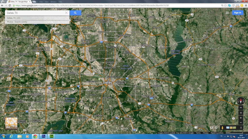 Dallas, Texas Map - Google Maps Dallas Texas Usa