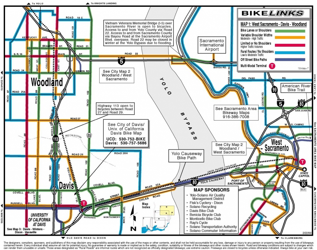 Davis California Bike Map - Davis Ca • Mappery - Davis California Map