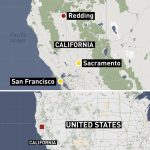 Death Toll Rises To 5 In Northern California Wildfire | Cbc News   Ono California Map