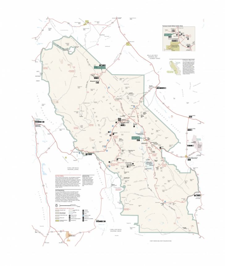 Death Valley California Map