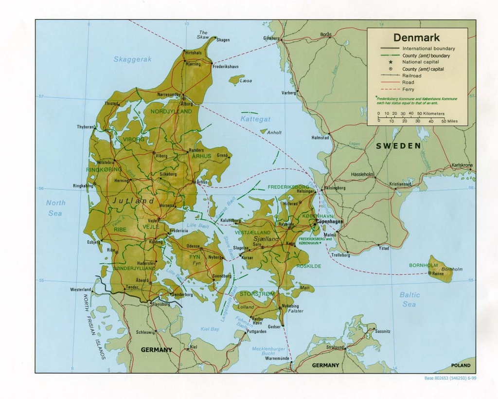 Denmark Maps - Perry-Castañeda Map Collection - Ut Library Online - Printable Map Of Denmark